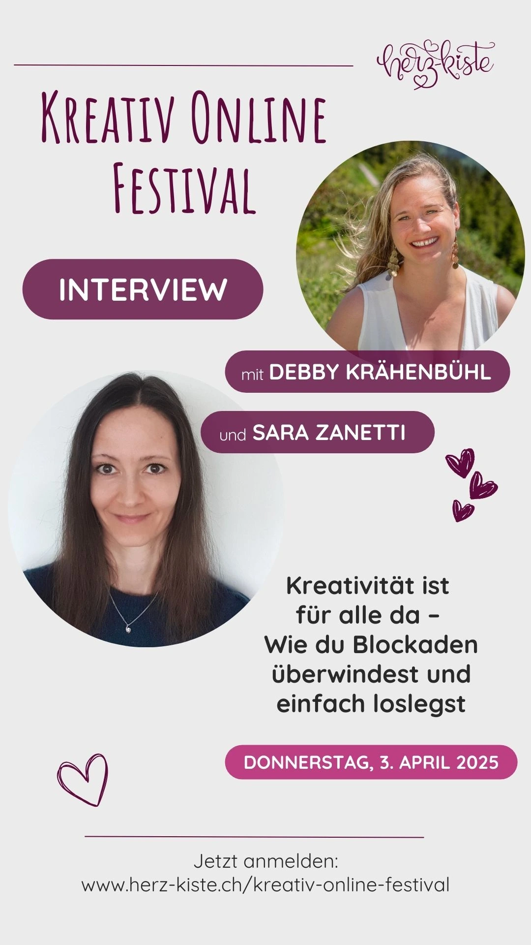 Infografik zu meinem Interview am Kreativ Online Festival 2025